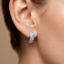 Сребърни обеци с кристали от Sw® Amira Deep Blue Сребърни обеци с кристали от Sw® Amira Deep Blue