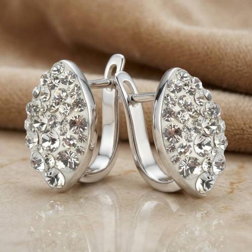 Сребърни обеци Elara Crystal
