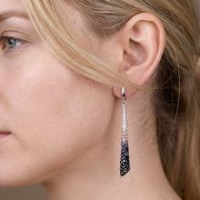 Сребърни обеци Scarlett с кристали от Sw® Corsette