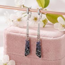 Сребърни обеци Scarlett с кристали от Sw® Corsette
