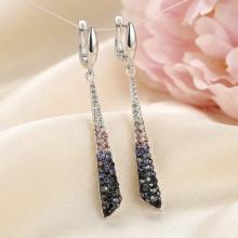 Сребърни обеци Scarlett с кристали от Sw® Corsette