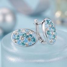 Сребърни обеци Liviana Deep Blue Сребърни обеци Liviana Deep Blue