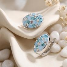 Сребърни обеци Liviana Deep Blue Сребърни обеци Liviana Deep Blue