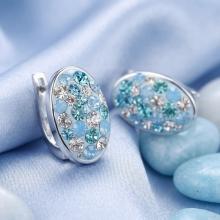 Сребърни обеци Liviana Deep Blue Сребърни обеци Liviana Deep Blue