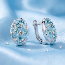 Сребърни обеци Liviana Deep Blue Сребърни обеци Liviana Deep Blue