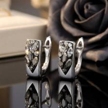 Сребърни обеци Vesper Crystal and Steel Drops Сребърни обеци Vesper Crystal and Steel Drops