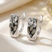 Сребърни обеци Vesper Crystal and Steel Drops Сребърни обеци Vesper Crystal and Steel Drops