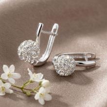 Сребърни обеци Celine с кристали от Sw® Crystal Сребърни обеци Celine с кристали от Sw® Crystal