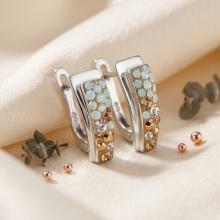 Сребърни обеци с кристали от Sw® Alex Vintage Сребърни обеци с кристали от Sw® Alex Vintage
