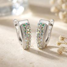 Сребърни обеци с кристали от Sw® Alex AB Crystal
