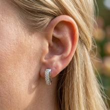 Сребърни обеци с кристали от Sw® Alex AB Crystal