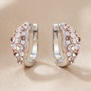Сребърни обеци Angelina с кристали от Sw® Marilyn