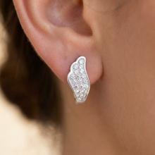 Сребърни обеци Angelina с кристали от Sw® Crystal