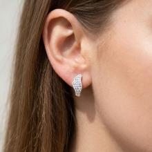 Сребърни обеци Angelina с кристали от Sw® Crystal