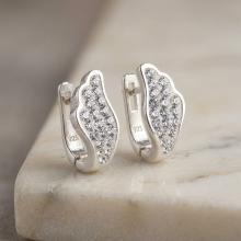 Сребърни обеци Angelina с кристали от Sw® Crystal