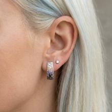 Сребърни обеци Ariana с кристали от Sw® Corsette