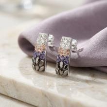 Сребърни обеци Ariana с кристали от Sw® Corsette