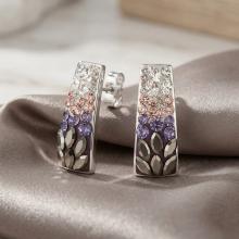 Сребърни обеци Ariana с кристали от Sw® Corsette