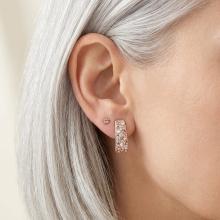 Сребърни обеци Ariana с кристали от Sw® Peach Gold Сребърни обеци Ariana с кристали от Sw® Peach Gold
