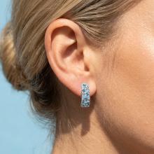 Сребърни обеци Ariana с кристали от Sw® Deep Blue Сребърни обеци Ariana с кристали от Sw® Deep Blue