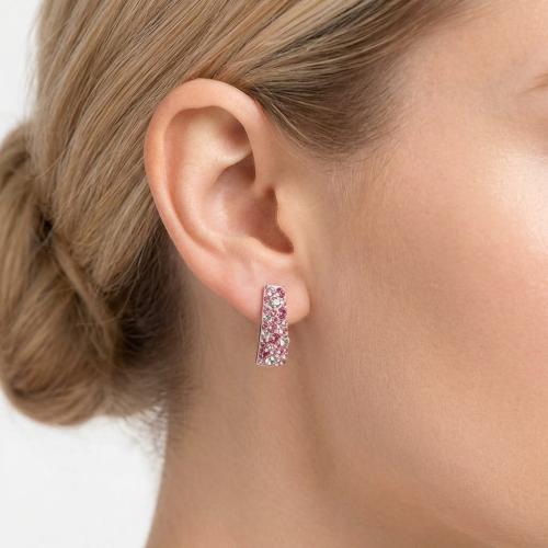 Сребърни обеци Ariana с кристали от Sw® Rose Shade