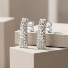 Сребърни обеци Ariana с кристали от Sw® Crystal