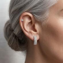 Сребърни обеци Ariana с кристали от Sw® Crystal