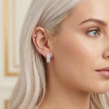 Сребърни обеци Ariana с кристали от Sw® Crystal