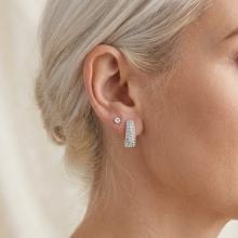 Сребърни обеци Ariana с кристали от Sw® Crystal