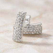 Сребърни обеци Ariana с кристали от Sw® Crystal