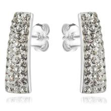 Сребърни обеци Ariana с кристали от Sw® Crystal