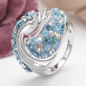 Сребърен пръстен Virelle Deep Blue