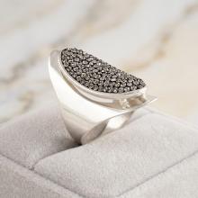 Сребърен пръстен с кристали от Sw® Elliana Steel Сребърен пръстен с кристали от Sw® Elliana Steel