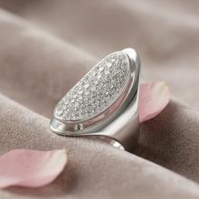 Сребърен пръстен с кристали от Sw® Elliana Crystal Сребърен пръстен с кристали от Sw® Elliana Crystal