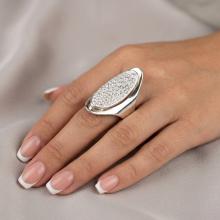 Сребърен пръстен с кристали от Sw® Elliana Crystal Сребърен пръстен с кристали от Sw® Elliana Crystal