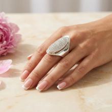 Сребърен пръстен с кристали от Sw® Elliana Crystal Сребърен пръстен с кристали от Sw® Elliana Crystal