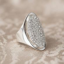 Сребърен пръстен с кристали от Sw® Elliana Crystal Сребърен пръстен с кристали от Sw® Elliana Crystal