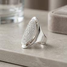 Сребърен пръстен с кристали от Sw® Elliana Crystal Сребърен пръстен с кристали от Sw® Elliana Crystal