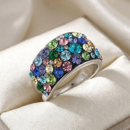 Сребърен Пръстен С Кристали От Sw® SP650 Multicolor