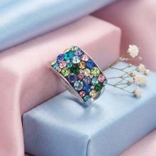 Сребърен Пръстен С Кристали От Sw® SP650 Multicolor