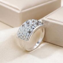 Сребърен пръстен с кристали от Sw® SP650 Silver Shade Сребърен пръстен с кристали от Sw® SP650 Silver Shade