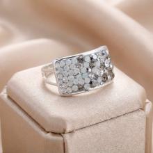 Сребърен пръстен с кристали от Sw® SP650 Silver Shade Сребърен пръстен с кристали от Sw® SP650 Silver Shade