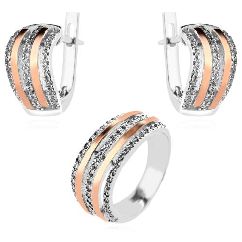 Сребърен Комплект Golden Spark