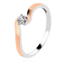 Сребърен Комплект обеци и пръстен със златен обков Сребърен Комплект обеци и пръстен със златен обков