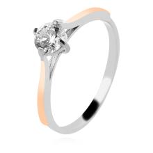 Сребърен Комплект обеци и пръстен със златен обков Сребърен Комплект обеци и пръстен със златен обков