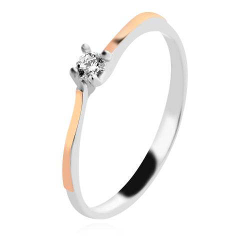 Сребърен Комплект обеци и пръстен със златен обков