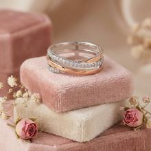 Сребърен пръстен Golden Elegance Сребърен пръстен Golden Elegance