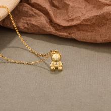 Сребърно колие Cute Bear