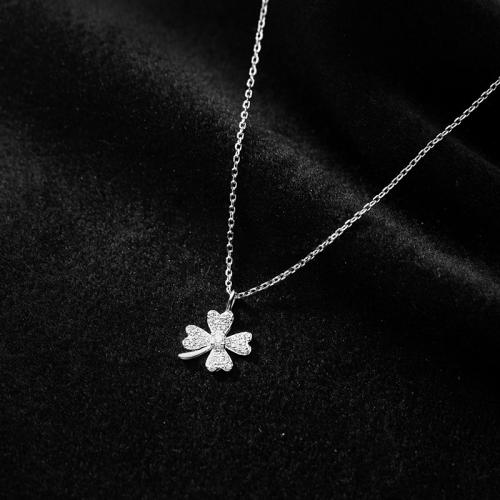 Сребърно колие Щастие