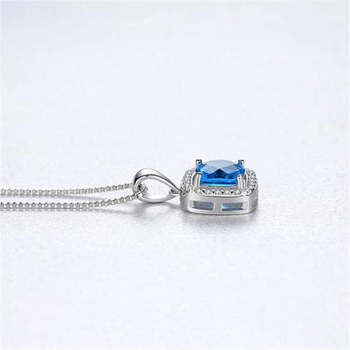 Сребърно колие Окото на океана